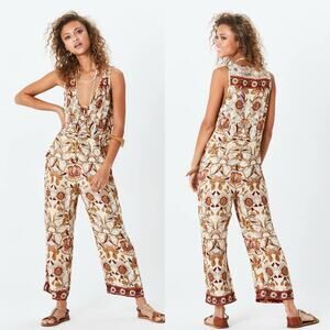 Jen’s Pirate Booty Wallflower Neve Floral Jumpsuit Womens Size S